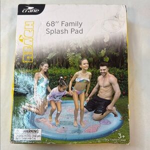 Crane 68" Family Splash Pad, Beach, New in Box